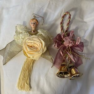 Elegant Angel and Bell Ornaments